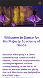 Mobile Screenshot of danceforhismajesty.com